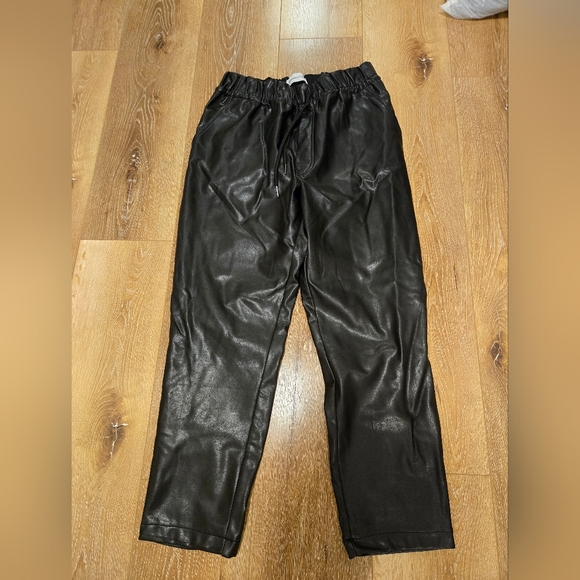 Abercrombie Faux Leather Pants - Picture 1 of 4